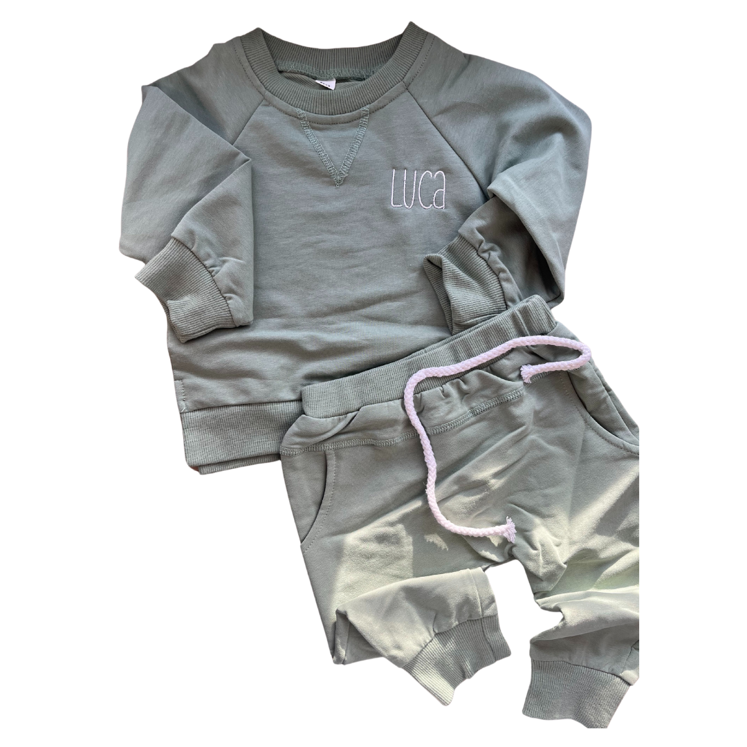 Embroidered Baby Set