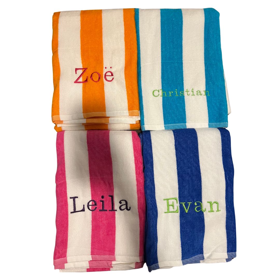 Embroidered Beach Towel