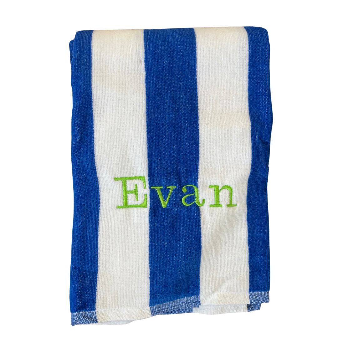Embroidered Beach Towel