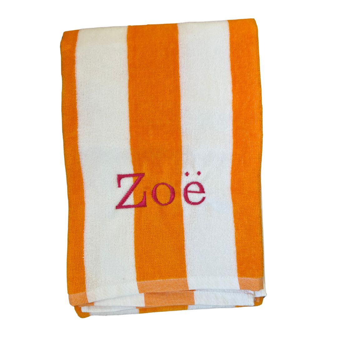 Embroidered Beach Towel