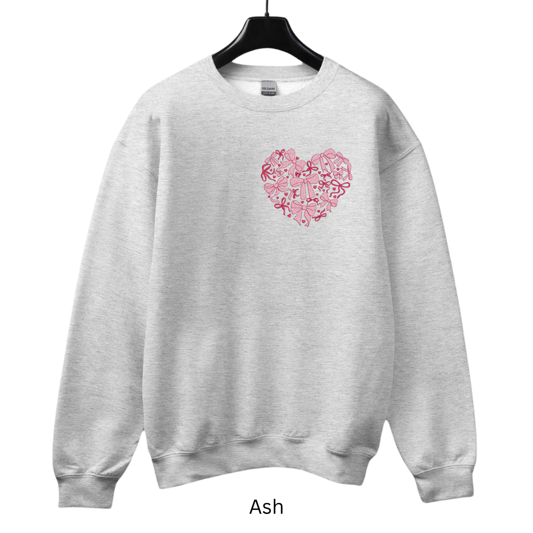 Valentine's Day Bows Sweater (Crewneck or Hoodie)