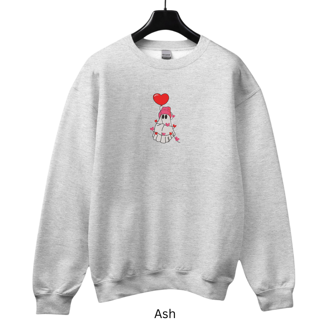 Valentine's Day Ghost Sweater (Crewneck or Hoodie)