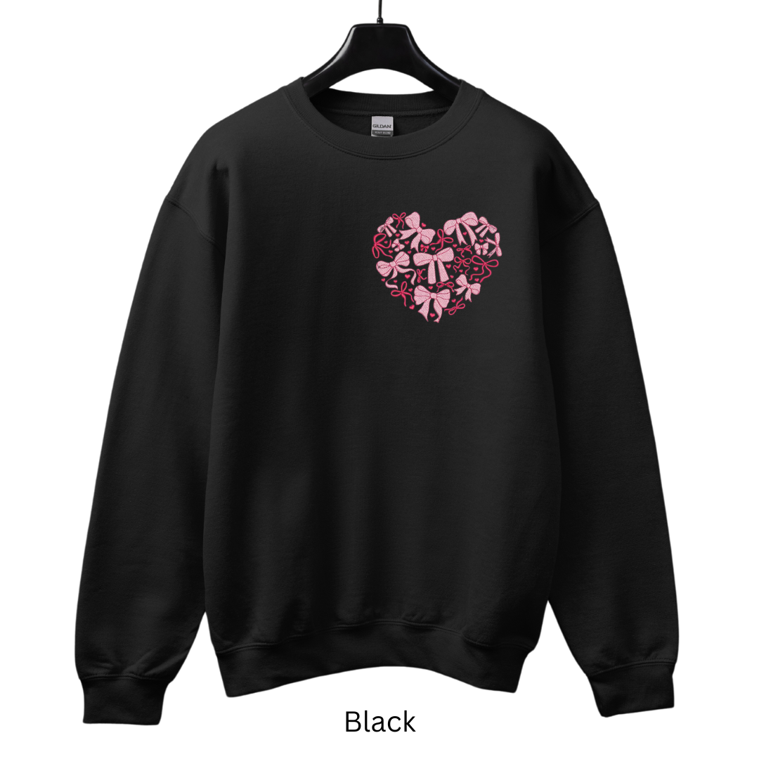 Valentine's Day Bows Sweater (Crewneck or Hoodie)