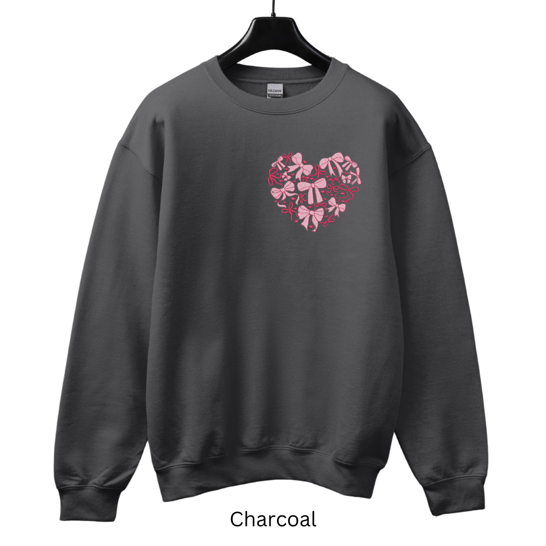 Valentine's Day Bows Sweater (Crewneck or Hoodie)