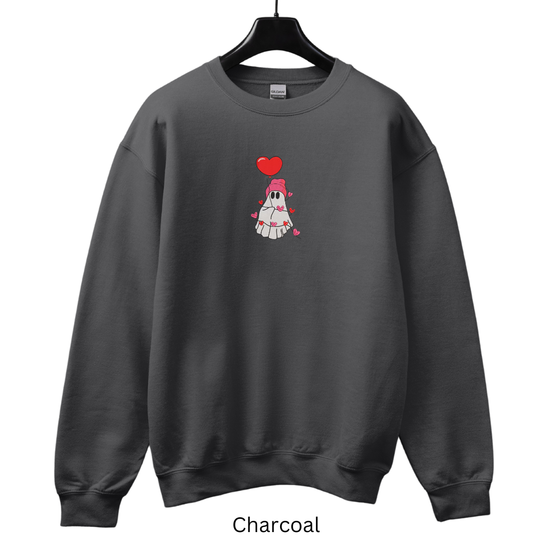 Valentine's Day Ghost Sweater (Crewneck or Hoodie)