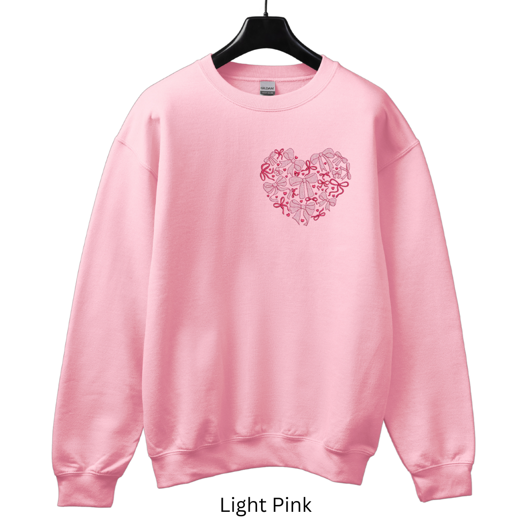 Valentine's Day Bows Sweater (Crewneck or Hoodie)