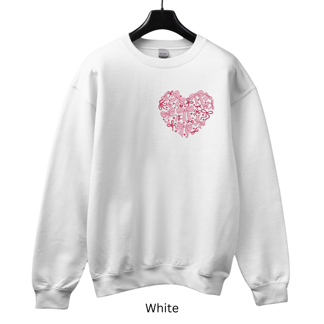 Valentine's Day Bows Sweater (Crewneck or Hoodie)